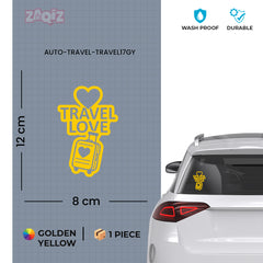 zaqiz Travel Love Sticker – Journey with Heart