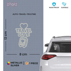 zaqiz Travel Love Sticker – Journey with Heart