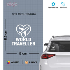 zaqiz World Traveller Sticker – Fly with Passion