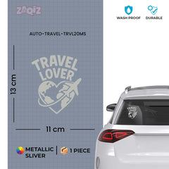zaqiz Travel Lover Sticker – Explore the World with Heart