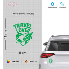 zaqiz Travel Lover Sticker – Explore the World with Heart