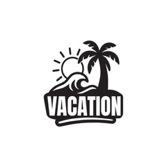zaqiz Vacation Sticker – Tropical Escape Vibes