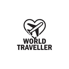 zaqiz World Traveller Sticker – Fly with Passion