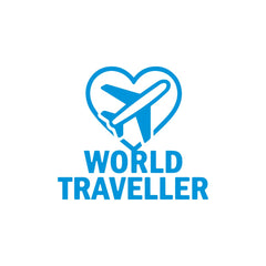 zaqiz World Traveller Sticker – Fly with Passion