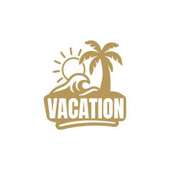 zaqiz Vacation Sticker – Tropical Escape Vibes