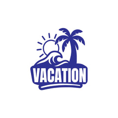 zaqiz Vacation Sticker – Tropical Escape Vibes