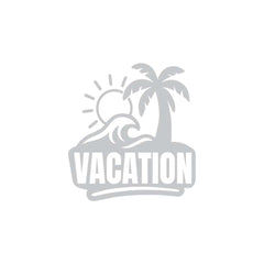 zaqiz Vacation Sticker – Tropical Escape Vibes