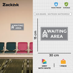 Waiting Room Sign Board – Clear Text Display