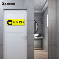 Self-Adhesive Bathroom Signage for Clean Spaces