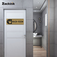 Self-Adhesive Bathroom Signage for Clean Spaces