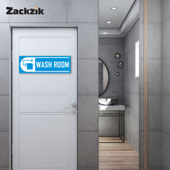 Self-Adhesive Bathroom Signage for Clean Spaces