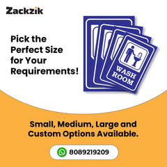 Easy-to-Read Door & Wall Label for Toilets