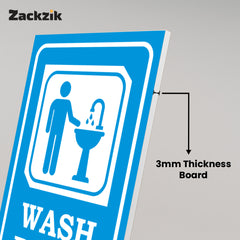 Easy-to-Read Door & Wall Label for Toilets