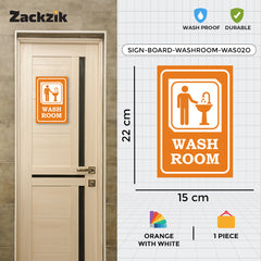 Easy-to-Read Door & Wall Label for Toilets