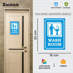 Easy-to-Read Door & Wall Label for Toilets