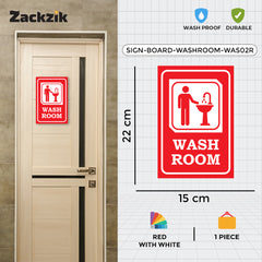 Easy-to-Read Door & Wall Label for Toilets