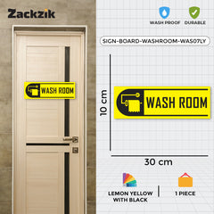 Self-Adhesive Bathroom Signage for Clean Spaces