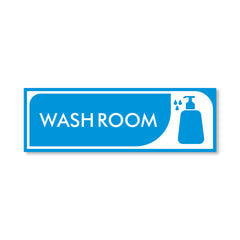 Weatherproof & Long-Lasting Washroom Label