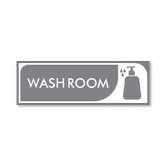 Weatherproof & Long-Lasting Washroom Label