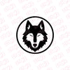 Stylish Howling Wolf Decal for Trucks