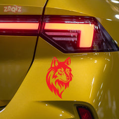 Durable Wolf Decal for Outdoor Enthusiasts