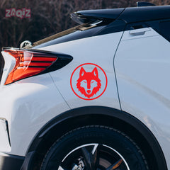 Stylish Howling Wolf Decal for Trucks