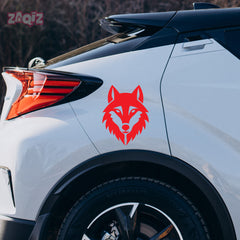 Fierce Wolf Design Sticker for Vehicles